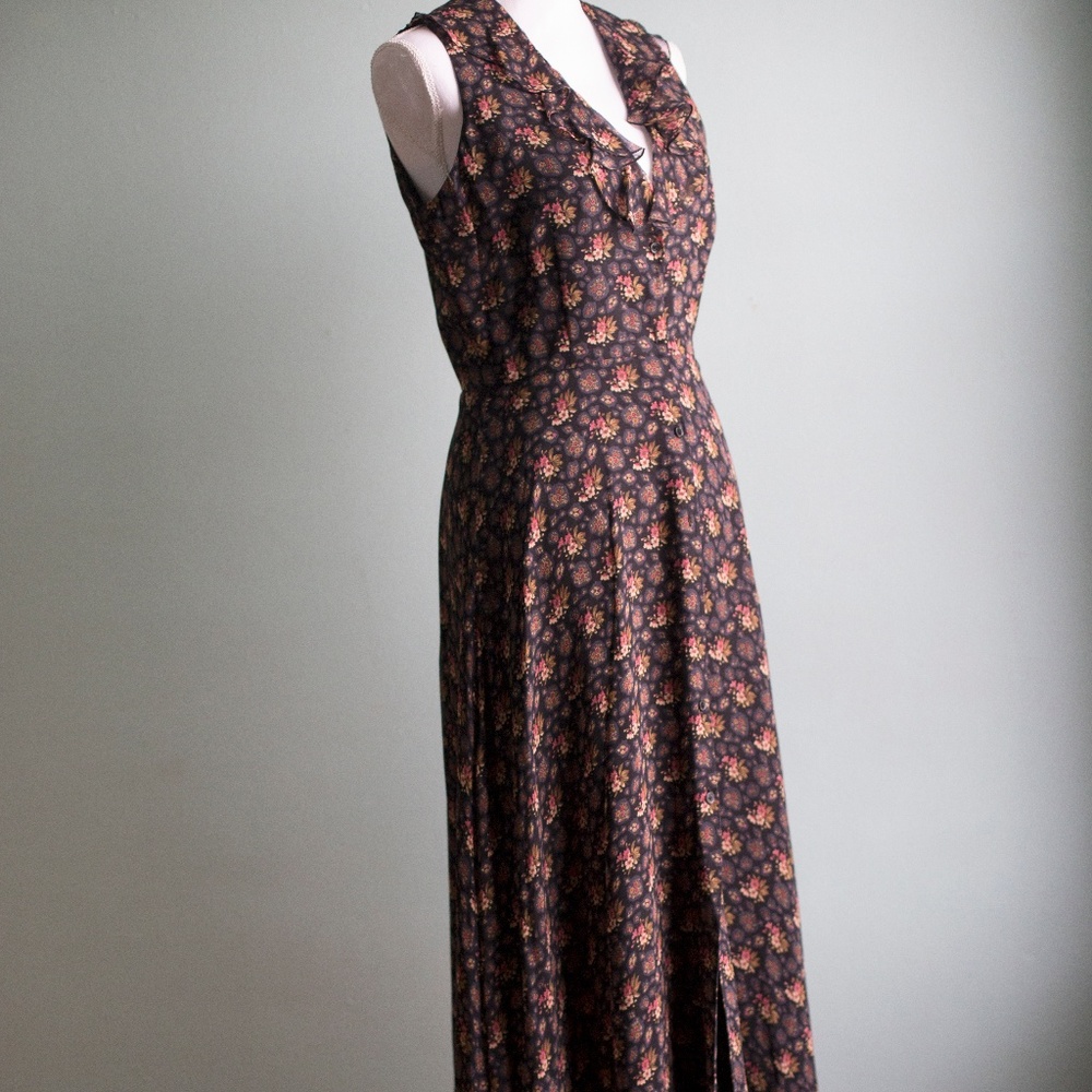 Silk Ralph Lauren Floral Maxi Dress